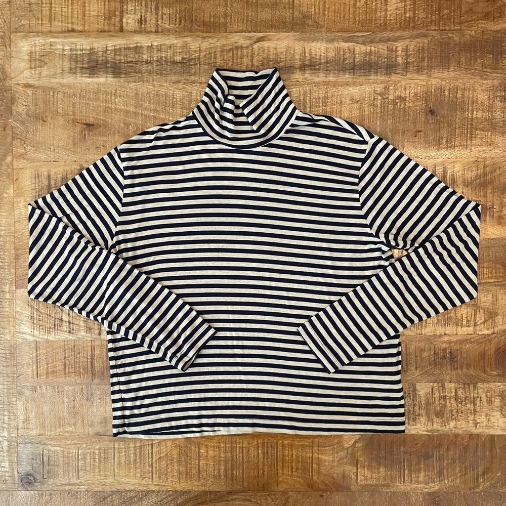 Citizens of Humanity Alexandria Striped Turtleneck Top